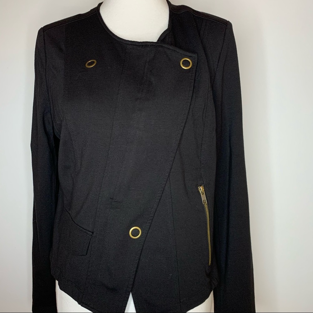 Cabi Black Pointe Moto Jacket #615 - Picture 3 of 12